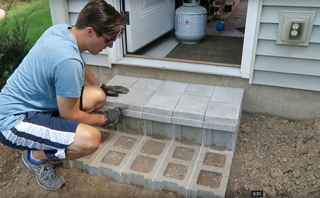 How to Build Cinder Block Steps – Shells Only – We Do It All!